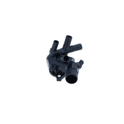 Image of 110617089R, 110619413R Engine thermostat NRF 725332 93C with gaskets sensor housing NISSAN: Qashqai 2, Juke, Pulsar Hatchback