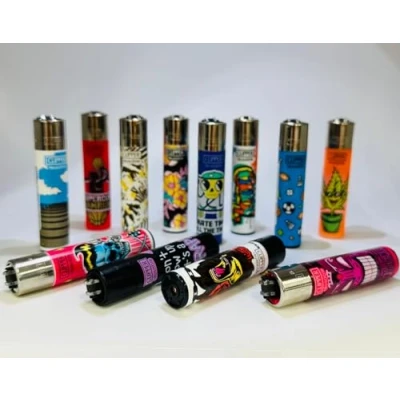 Image of Clipper Lighters, Lighters Set, Lighter, Lighter Multiple Pack, Refillable (No Fuel) Assorted designs (4)