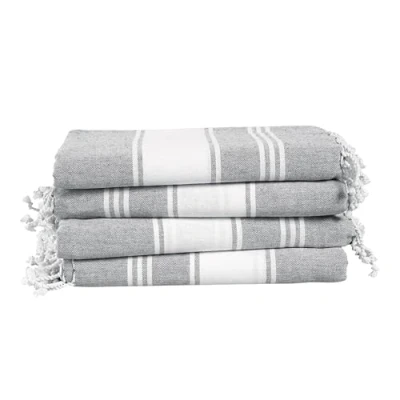 Image of LANE LINEN 4 Pack Beach Towels 100% Cotton Oversized Towel, Pre Washed Quick Dry Extra Large Pool Lightweight Towel Sandproof, Absorbent Travel Bath Alloy