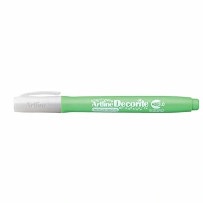 Image of Artline &#039;Decorite&#039; Metallic Green Marker Pen 3.0mm for Card, Glass, Metal and Plastic
