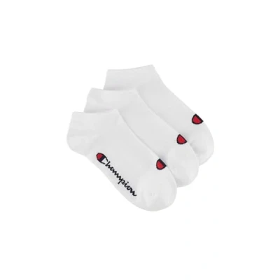 Image of Champion Unisex Sneaker 3ER PACK Basic LOGO Socks, Size: 2.5 5, Weiß