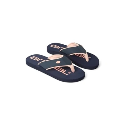 Image of Animal Marti Womens Flip Flops Lightweight Slip on Sandals with Comfortable EVA Sole Autumn Winter Casual, Beach, Pool, Swimming &amp; Walking Navy Adult Shoe Size 7