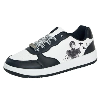 Image of Wednesday Womens Teen Girls Trainers EU 35 / UK 2.5 Black