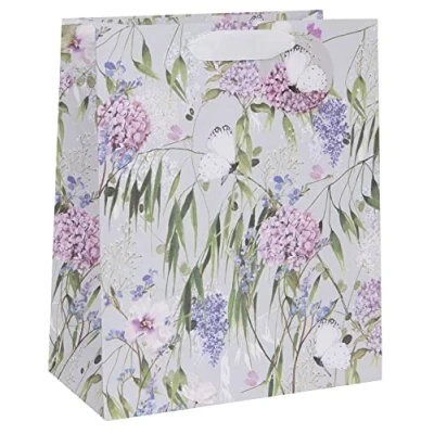 Image of Glick Luxury Gift Bag, Large Celebration Bag Stephanie Dyment Cabbage White Wrap 260x315x135mm,