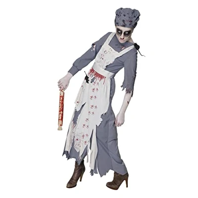 Image of Rubie&#039;s Official Ladies Mrs. Ratgore Halloween Maid Zombie Adult Costume Medium