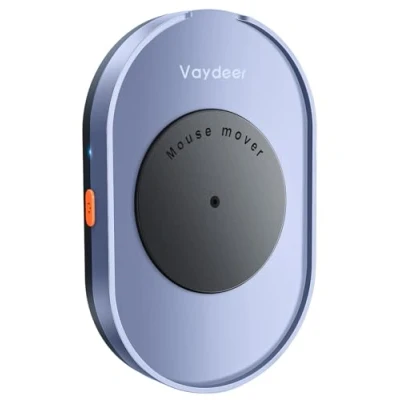 Image of Vaydeer Undetectable Mouse Mover, M4 Jiggler Device with ON/Off Switch, Driver Free Shaker Wiggler Movement Simulation for Computer Awakening, Gift Ideal Men/Women (Fog Blue)