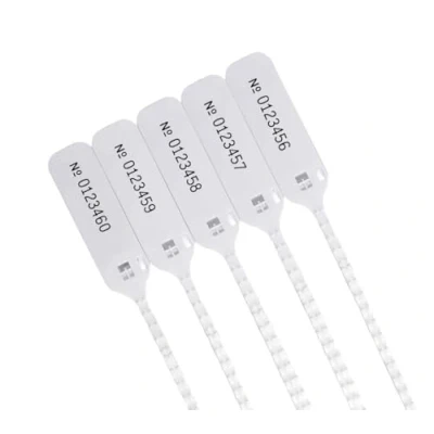 Image of Numbered Bag Tags with Grip Straps, Trace Seals 250mm (White, 100)