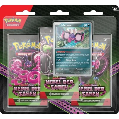 Image of Pokémon 3er Sammelkartenspiel 3 Pack Blister Pack, Multicoloured
