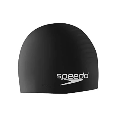 Image of Speedo Unisex Youth Swim Cap Silicone Junior Black
