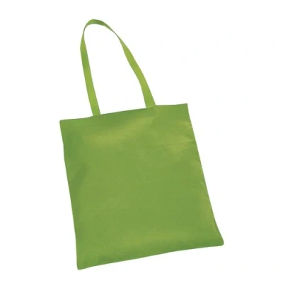 Image of eBuyGB Shopping Tote Shoulder Bag, Cotton, Lime Green, 31.19 x 24.1 5 cm, 1205848