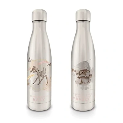 Image of Disney Bambi Metal Drinks Bottle (Being Brave Design) 19oz / 540ml Water Official Merchandise