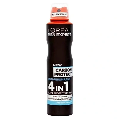 Image of L&#039;Oreal Men Expert Carbon Protect 4 in 1 Anti Perspirant Deodorant Spray 250ml