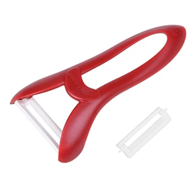 Image of Potato Peeler Ceramic Series Cerahome red