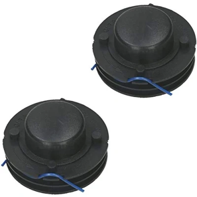 Image of SPARES2GO Line &amp; Spool Compatible with Challenge Xtreme GGT300D PRT350T Strimmer Trimmer (Pack of 2)