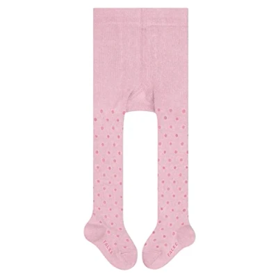 Image of FALKE Unisex Baby Little Dot B TI Cotton Patterned 1 Pair Tights, Pink (Parfait 8444) new eco friendly, 6 months