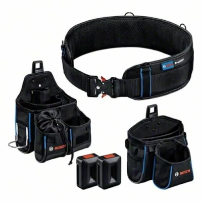 Image of Bosch Professional ProClick Tool Belt kit with 1 x 93 (Size S/M), GWT 4 Bag, 2 Holders