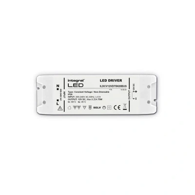 Image of LED Driver Ultra Slim Non Dimmable 12V DC Constant Voltage 75W Integral