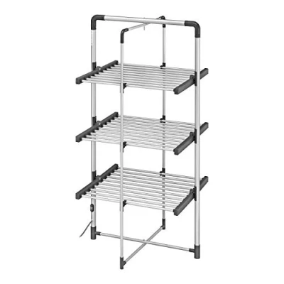 Image of Black + Decker Foldable Electric Clothes Airer, 300 Watt, 6 Bar