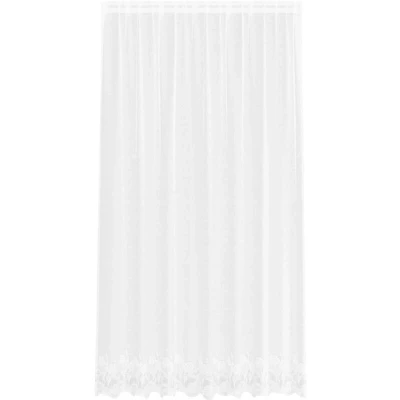 Image of vidaXL Curtains with Floral White 200 x 240 cm Polyester