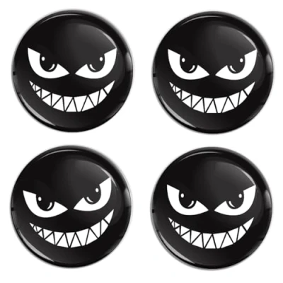 Image of SkinoEu 4 x 70 mm Car Sticker for Hub Caps Cover Wheel A 3670