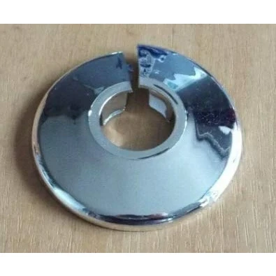 Image of Grehge iator Pipe Collars Plastic Covers Pack of 4, 10mm (Chrome)