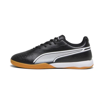 Image of Puma KING Match IT Indoor football boots, Men&#039;s, Size: 7.5, Black/white High quality imitation leather