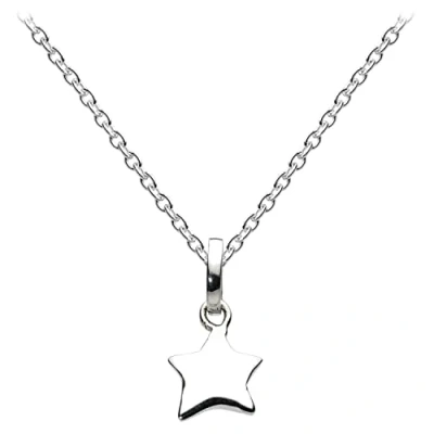 Image of Dew Sterling Silver Puff Star Necklace of Length 45.7 cm