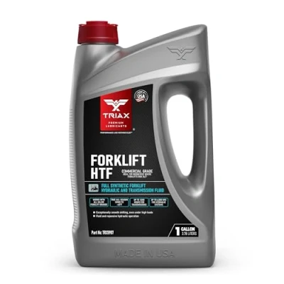 Image of TRIAX Forklift HTF Multipurpose Hydraulic and Transmission Oil, Hydrostatic Fits 99% of All forklifts, Full Synthetic, 50F Cold Flow (1 Gallon)