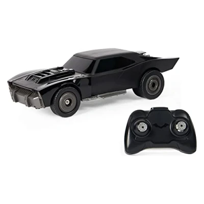 Image of DC Comics, The Batman Batmobile Remote Control Car with Official Movie Styling, Kids Toys for Boys and Girls Ages 4 Up