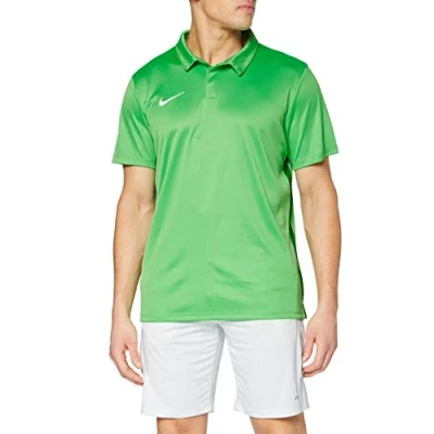Image of Nike Men Dry Academy 18 Short Sleeve Polo Light Green Spark/Pine Green/White, Small