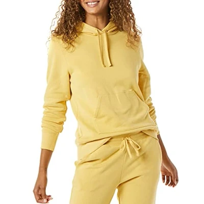 Image of Amazon Essentials Women&#039;s Fleece Pullover Hoodie (Available in Plus Size), Dark Yellow, M