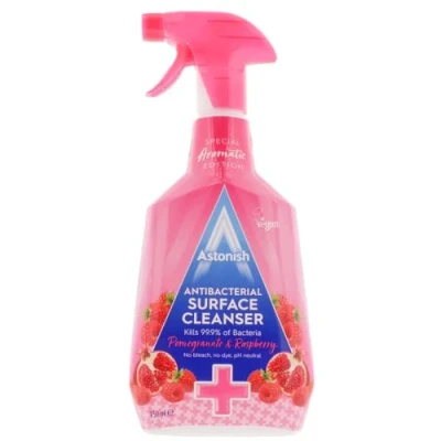 Image of Astonish Special Aromatic Edition Multi Purpose Anti Bacterial Surface Cleanser Spray, Pomegranate and Raspberry Scent, 750ml