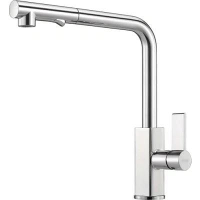 Image of Franke Kitchen Sink tap spout Maris Pull Out Spray Chrome 115.0392.357, Grey