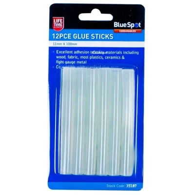 Image of Blue Spot 35187 11mm Glue Sticks (12 Pieces)