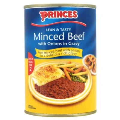 Image of Princes Minced Beef with Onions in Gravy 12 x 392g