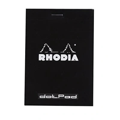 Image of RHODIA 18558C Dot pad Stapled Notepad N18 Orange A4 Dotted 80 Detachable Sheets White Clairefontaine Paper g/m Soft and Resistant Coated Card Cover The Basics