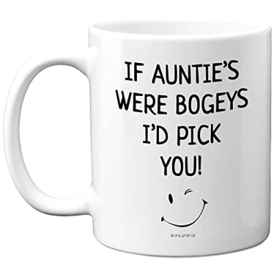 Image of Stuff4 Auntie Gifts Funny Mug, 11oz Ceramic Novelty Coffee Mugs/Cup Dishwasher Safe, Birthday Gifts, Best for Auntie, Christmas, Presents