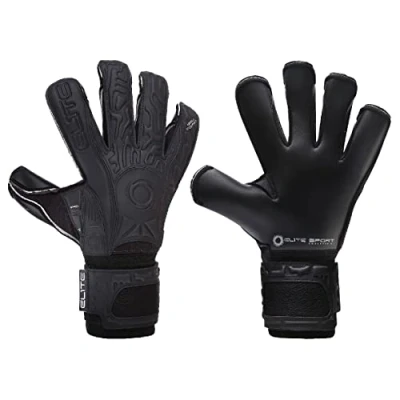 Image of Elite Sports Black Solo Goalkeeping Gloves