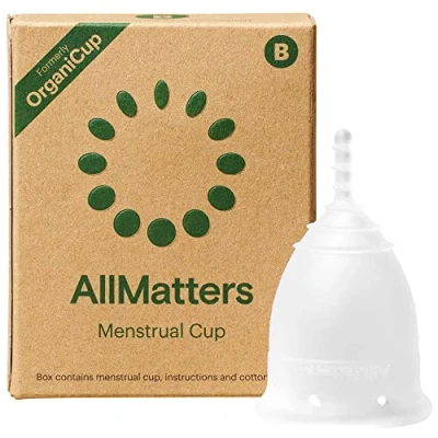 Image of AllMatters Menstrual Cup (Formerly OrganiCup) Size B, for Those Who Have Given Birth Vaginally. Award Winning Period