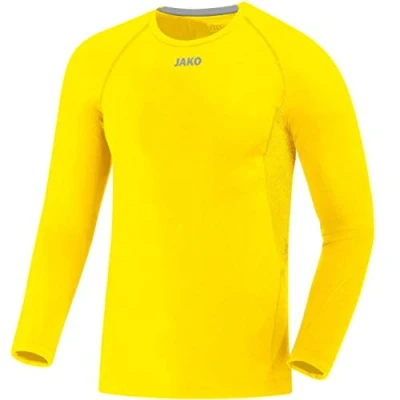 Image of JAKO Men&#039;s Long Sleeved Compression 2.0 Lemon