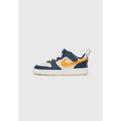 Image of Nike Sportswear Court Borough Recraft Unisex Trainers for kids, Size: 2.5K, Light orewood brown/orange peel/midnight navy/white