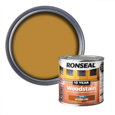 Image of Ronseal 10 Year Woodstain Natural Oak 250ML