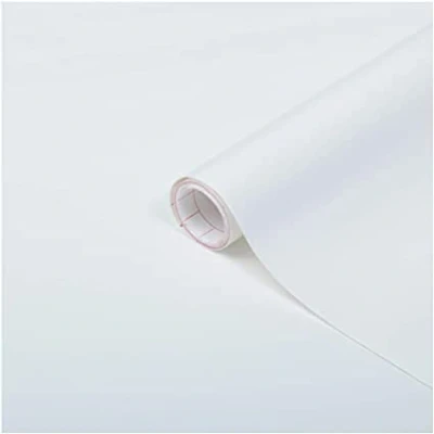 Image of Vinyl Warehouse 5m x 67.5cm d c fix Matt White Sticky Back Furniture Kitchen Wrap 200 8001