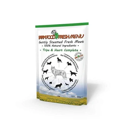 Image of Farm Food Dog Fresh Menu Tripe &amp; Heart Pouch 16x125gm