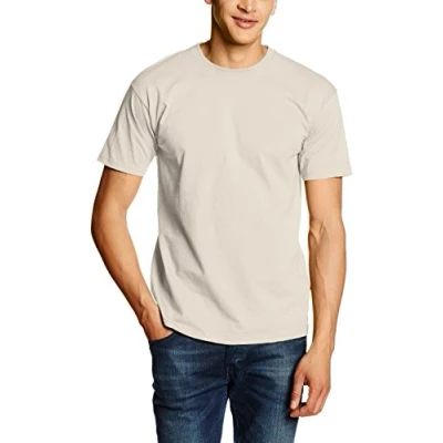 Image of Fruit of the Loom Men&#039;s Valueweight Short Sleeve T Shirt, Natural, XX Large