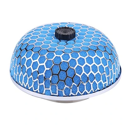 Image of Mushroom air Filter, Universal 3 Inch Intake filter High Flow Foam Gauze Filter(Blue)