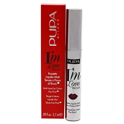 Image of Pupa Milano I Am Love Proof Matt Liquid Lip Color 007 Bright Fuchsia For Women 0.09 oz Lipstick