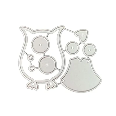 Image of Glanhbnol Owl Cutting Die Cute Cartoon Embossing Script Stencils DIY Scrapbooking Card Making Paper Art Crafts Supplies Dies Cuts