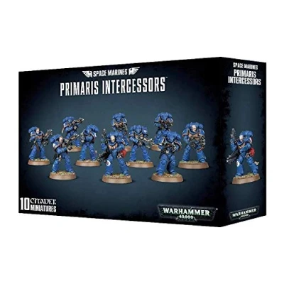 Image of Games Workshop 99120101190 &quot;Space Marines Primaris Intercessors Plastic Kit,Black,2.28 x 5.91 8.9 cm; 260 Grams