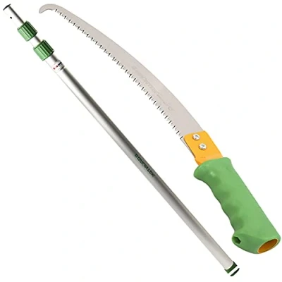 Image of GRÜNTEK Telescopic Tree Pruner, 100 240 cm, Pole Saw Extendable Long Reach Pruning Loppers with 2 Foot Blade for and Trimming Branches Leaves